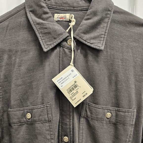 NWT Faherty Seasons Knit Long Sleeve Organic Cotton Shirt Dress Lagenlook Sz XS - Picture 12 of 16